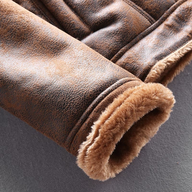 Jaqueta premium de couro Faux
