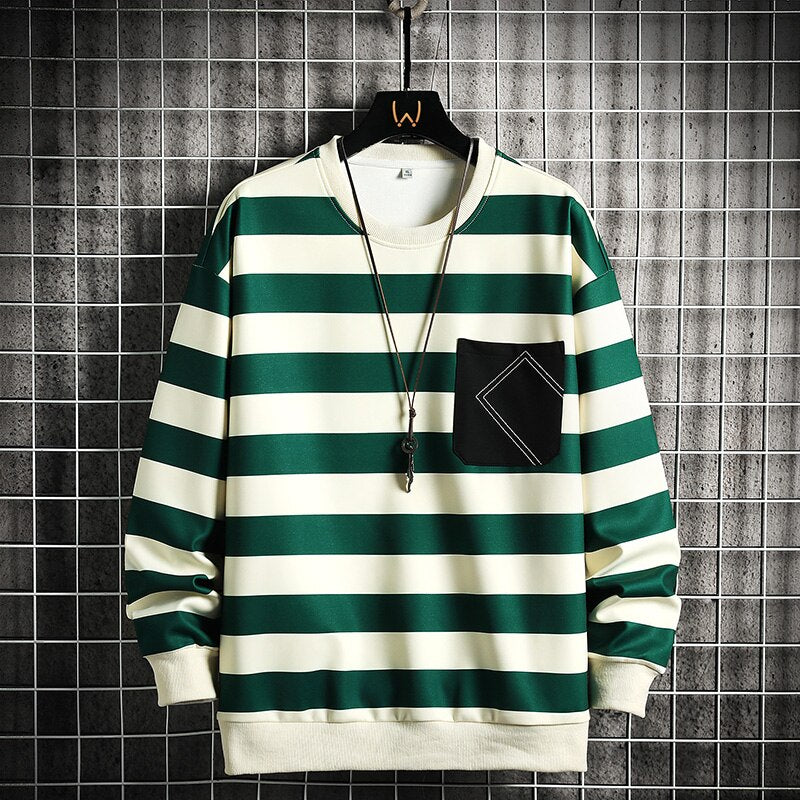 Moletom Listrado Stripe Long