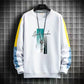 Moletom masculino casual primavera outono