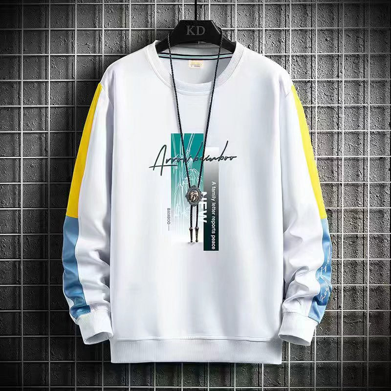 Moletom masculino casual primavera outono