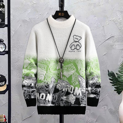 Suéter Gola alta Urso Fashion