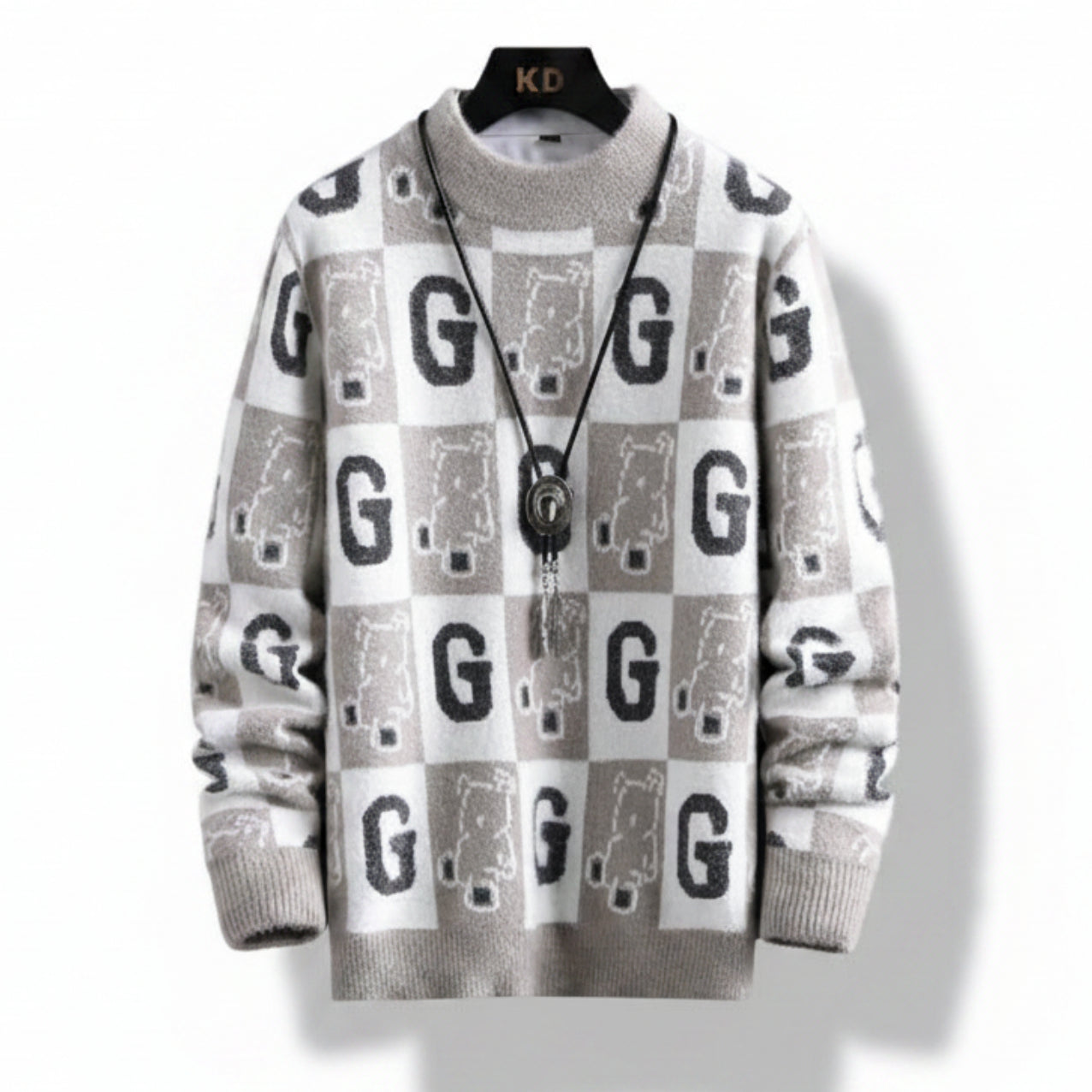 Suéter Masculino Gola alta Urso