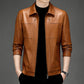 Jaqueta de Couro Slim casual Nubek