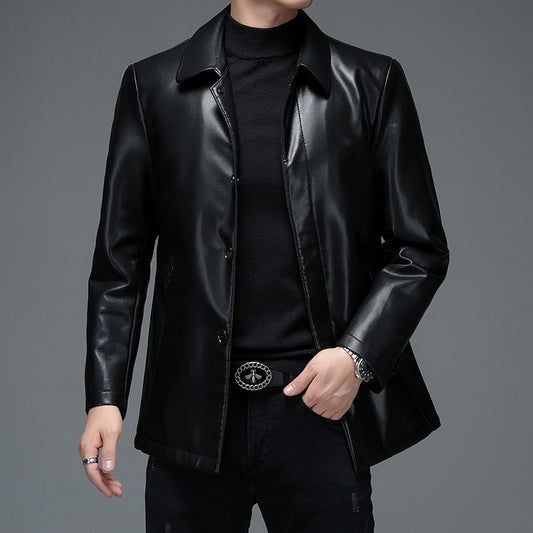 Jaqueta de Couro de Slim coats