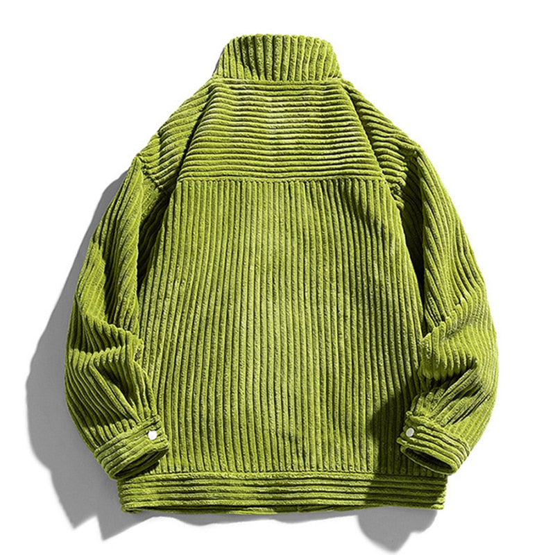 Jaqueta Cargo Veludo Cotelê Vintage Listrada | Streetwear Retro